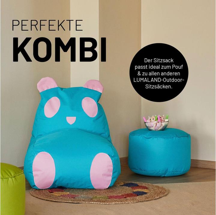 Produktbild Lumaland Sitzsack Panda 180 L, 75 x 65 cm