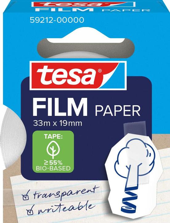Image du produit tesa tesafilm Ruban adhésif papier 33m 19mm 1 rouleau Boîte pliante (19 mm)