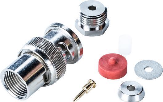 Immagine prodotto RND Electronics Connettore, BNC, Ottone, Spina, Diritto, 50Ohm, Connessione a saldare, Connessione terminale