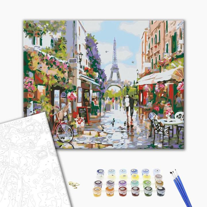Immagine prodotto Brushme PAINT BY NUMBER,, 40 x 50 cm, Lunch in Paris, 1 pezzo.