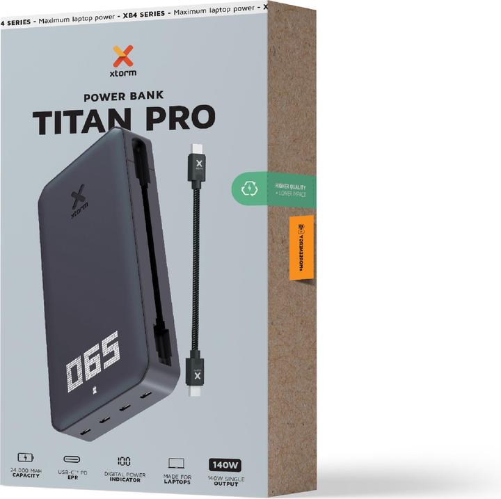 Actual product image Xtorm XB4 Series Titanium (24000 mAh, 140 W, 88.80 Wh)
