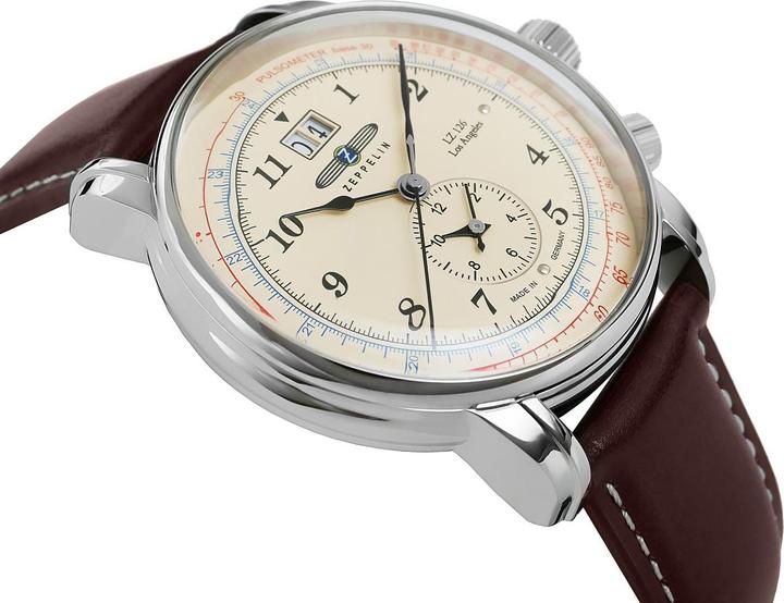 Actual product image Zeppelin Los Angeles (Chronograph, Analogue wristwatch, 43 mm)