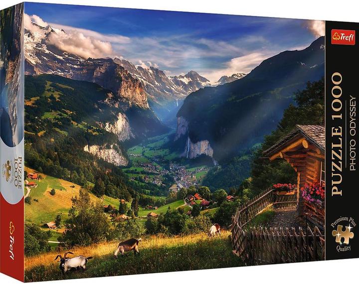 Actual product image Trefl Puzzle Premium Plus 1000 - Lauterbrunnen Valley, Switzerland (1000 pieces)
