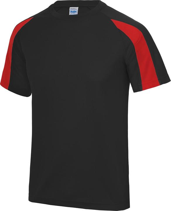 Flame-red, Black