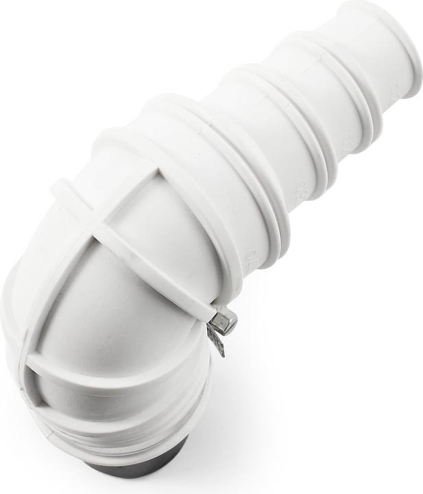Actual product image Wiltec Check Valve DN40 (40 mm) Angle 90° Stepped Hose Piece Hose Clamp