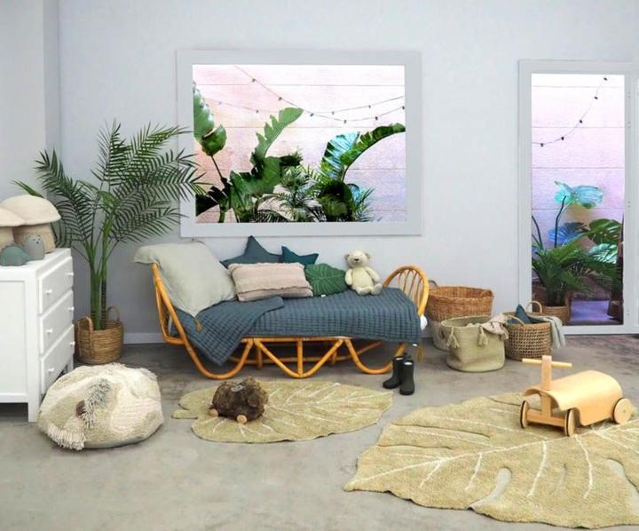 Actual product image Lorena Canals Monstera Mini Olive (70 x 100 cm)