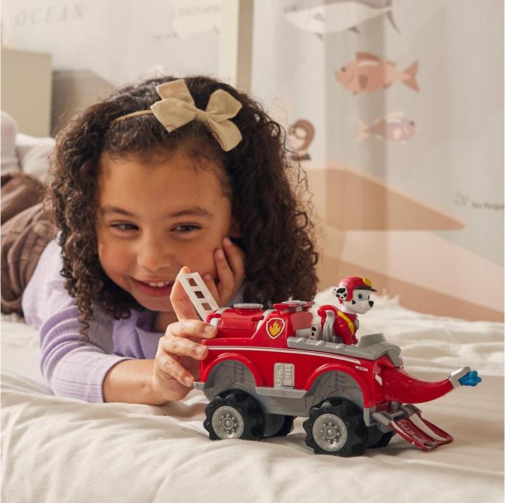 Actual product image Spin Master Paw Patrol Jungle Pups Deluxe Vehicle Marshall
