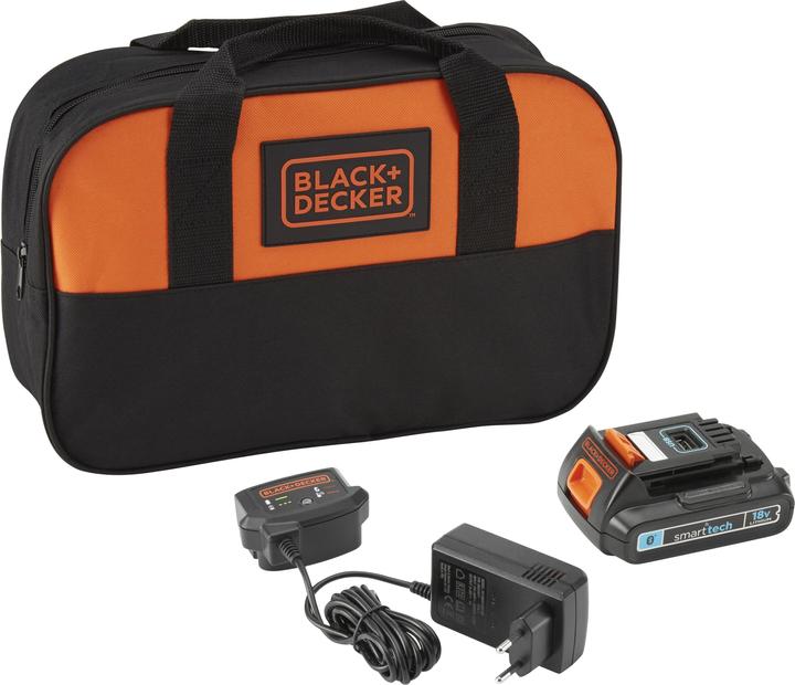 Black & Decker Smart tech Akku 18V/2.0 Ah + Ladegerät 1A (18 V)