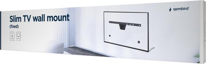 Image du produit Gembird WM-S80F-01 Support TV (80") Noir (Mur, 80", 50 kg)