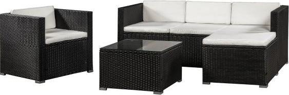 Actual product image Juskys Polyrattan lounge set Punta Cana L