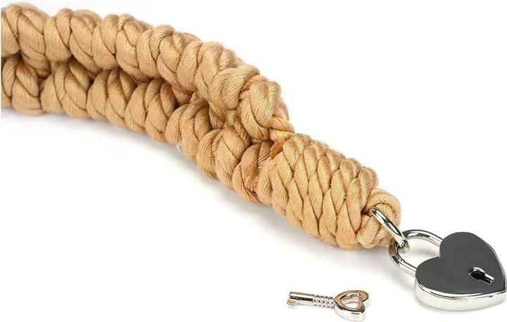Produktbild Liebe Seele Bound You II Shibari Bondage Rope Halsfessel mit Schloss in Herzform