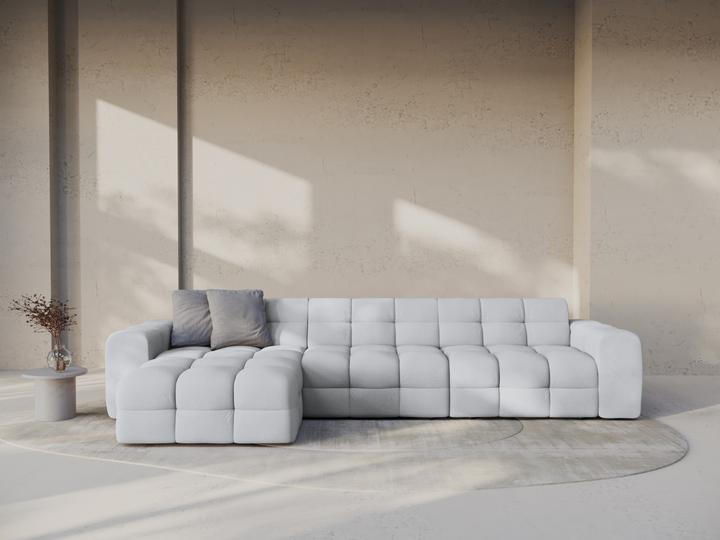 Actual product image Micadoni Velvet Left Corner Sofa, "Kendal", 5 Seats, 357x173x79Made in Europe (Corner sofa)