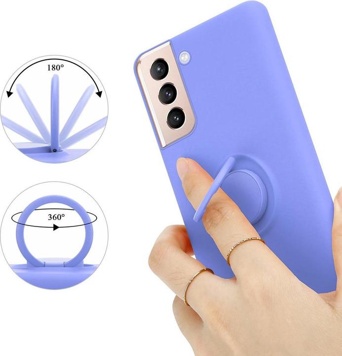 Actual product image Cadorabo TPU Liquid Ring Silicone Case Cover (Samsung Galaxy S21+)