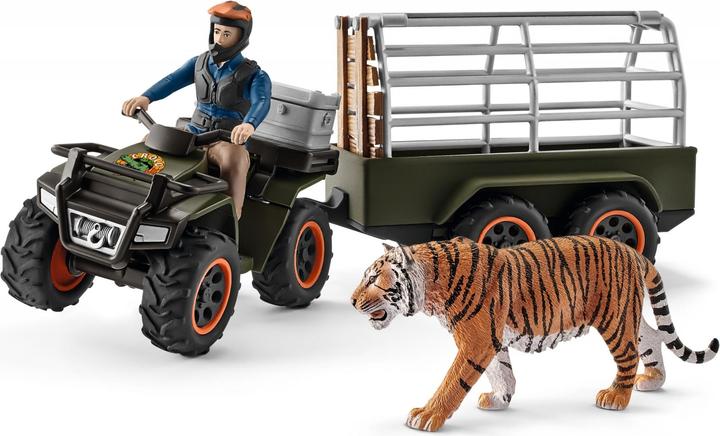 Schleich Quad mit Anhänger und Ranger