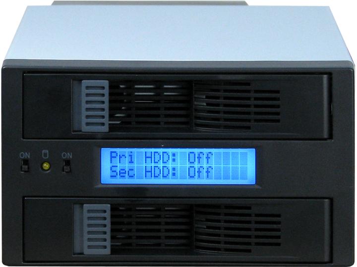 Actual product image Intertech CobaNitrox Sub-Raid SB-C 102 - Internal RAID enclosure with LCD display, fan - 2