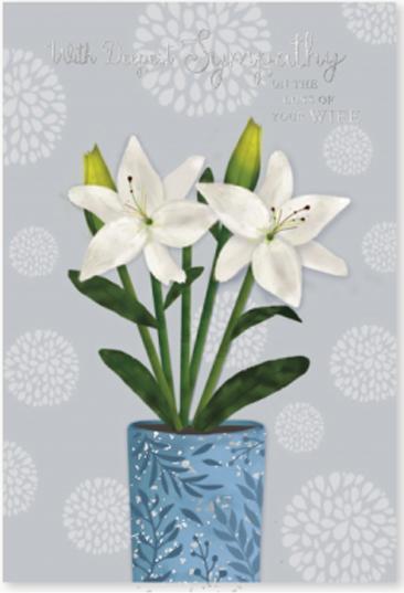 Produktbild Simon Elvin Blumentopf Karton Loss Of Wife Beileid 6erPack Karton (6 Stk.)