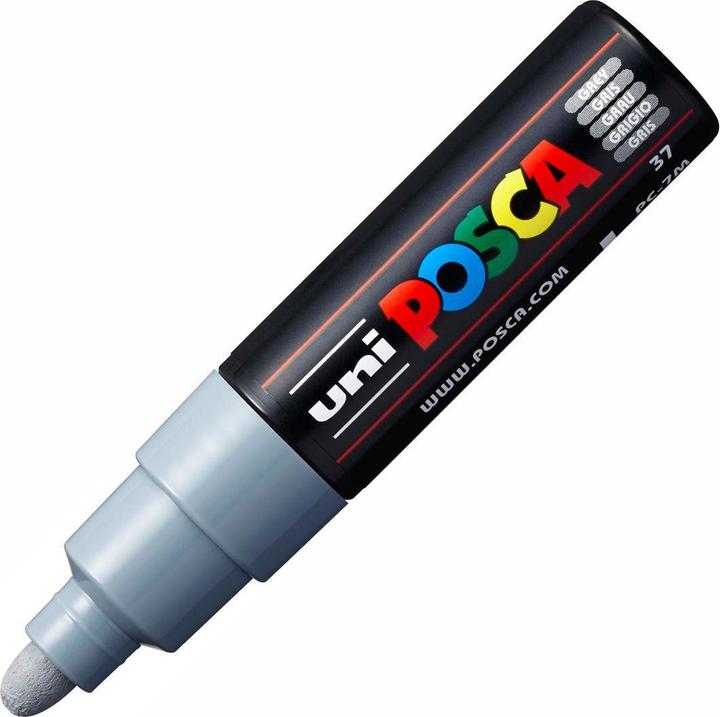 Actual product image Posca Marker PC-7M round tip (Grey, 5.50 mm, 1 x)