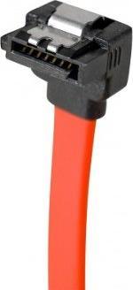 Produktbild Tecline SATA III Kabel, 7pol SATA St. / 7pol SATA St, 1 Seite nach unten abgewinkelt, mit Verriegelung, ca.