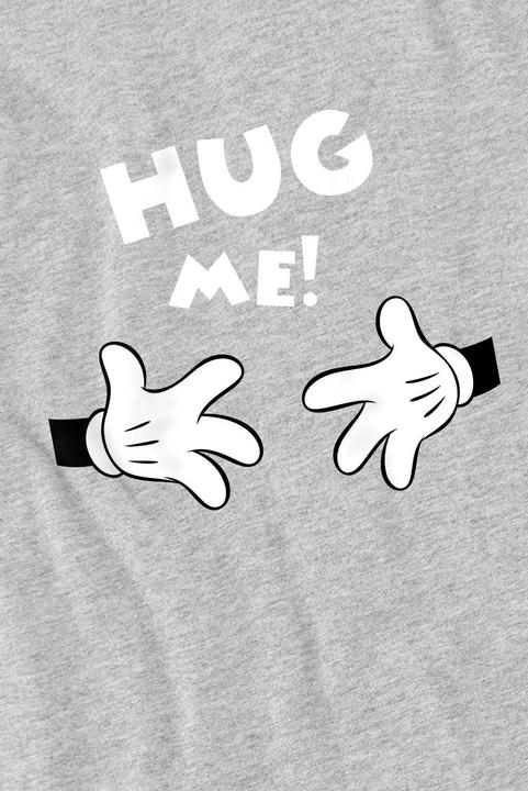Actual product image Disney Mens Hug Me Mickey Mouse Valentine's Day T-Shirt (XL)