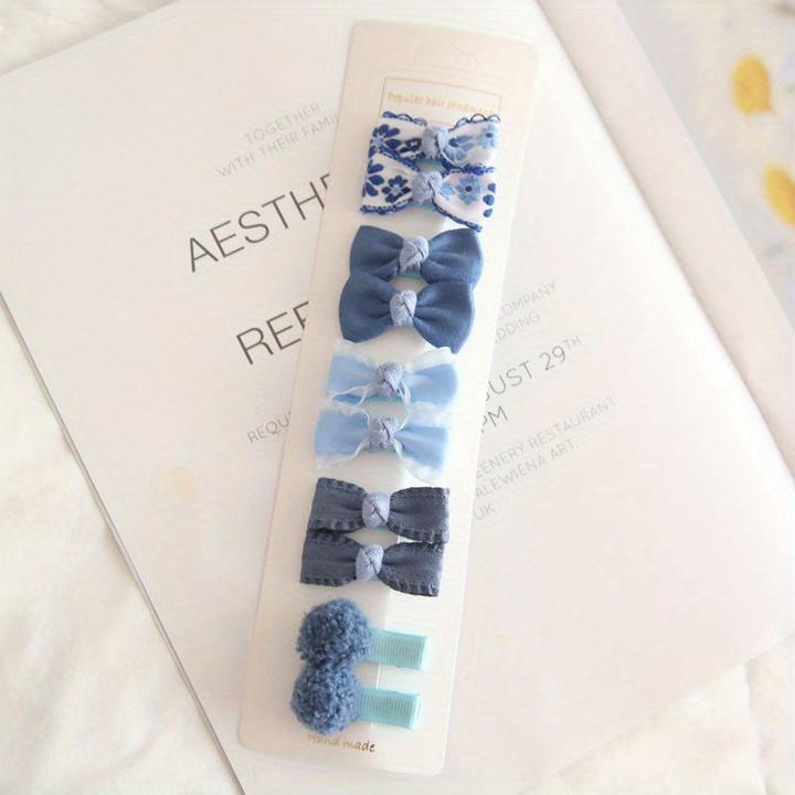 Activity Board 10pcs/set Prinzessin Haar Zubehör Geschenk - Cute Floral Plaid Polka Dot Bow Hair Clips