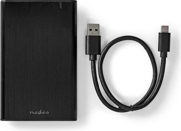 Immagine prodotto Nedis Custodia per disco rigido 2,5" | USB 3.2 Gen1 | USB Type-A / USB Type-C™ | Notebook / PC | Alluminio (2.5")