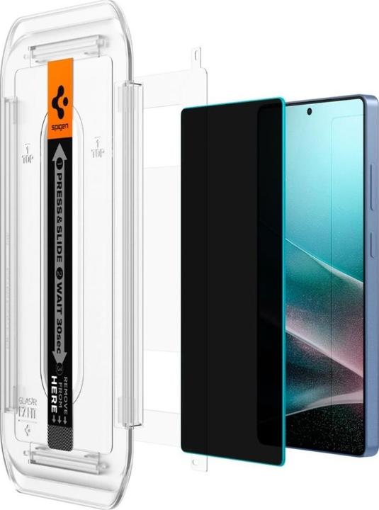 Actual product image Spigen Glass tR EZ Fit HD (Privacy) 2 Pack - Samsung Galaxy S25 Ultra (2 Piece, Samsung Galaxy S25 Ultra)