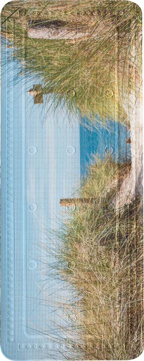 Kleine Wolke Bath Mat Borkum 36 x 92 cm, Beige/Green/Light Blue (36 x 92 cm)
