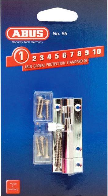 Immagine prodotto Abus Chiavistello Grendel 96/65 SB (Porta camera, Porta d'ingresso, Porta di legno, Portafinestra)