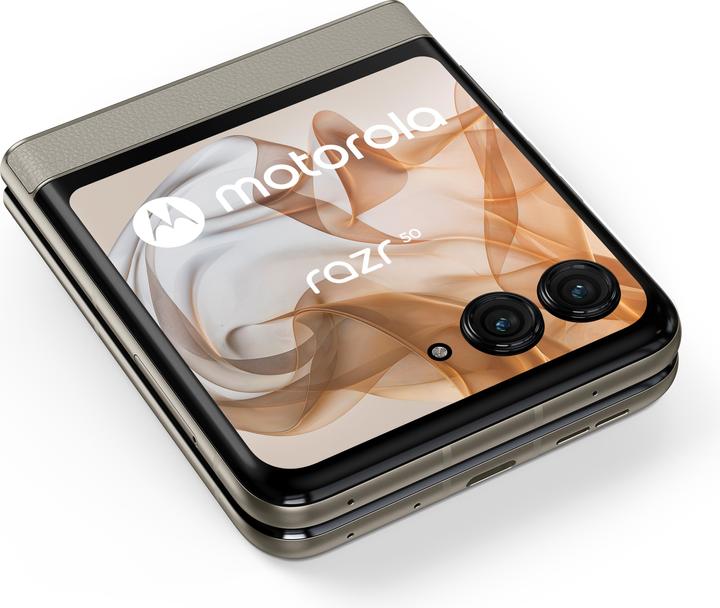 Immagine prodotto Motorola Razr 50 (256 GB, Spiaggia di sabbia, 6.90", SIM + eSIM, 50 Mpx, 5G)
