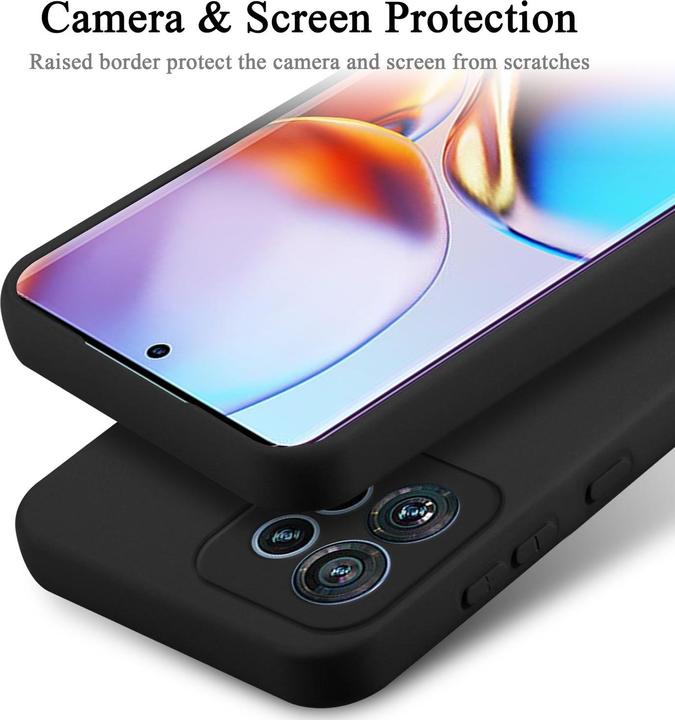 Actual product image Cadorabo Case for Motorola Edge 40 Pro TPU in liquid protection silicone design (Motorola Edge 40 Pro)