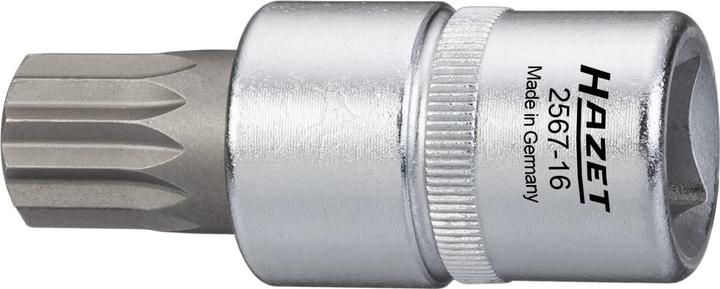 Produktbild HAZET Öldienst Schraubendreher-Steckschlüsseleinsatz 2567-16 ∙ Vierkant12,5 mm (1/2 Zoll) ∙ Innen V…