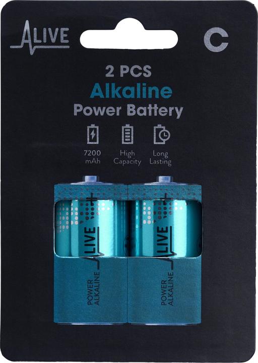 Batterie Alkaline (2 Stk., C, 7200 mAh)