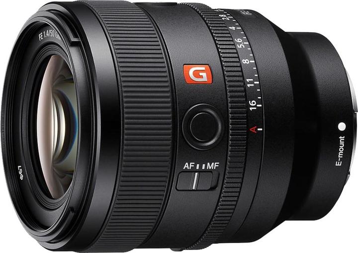 Sony FE 50mm f/1.4 GM (Sony E, Plein format)