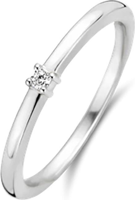 Actual product image Ti Sento Milano Ring with zirconia 12210ZI (56, 925 Silver)