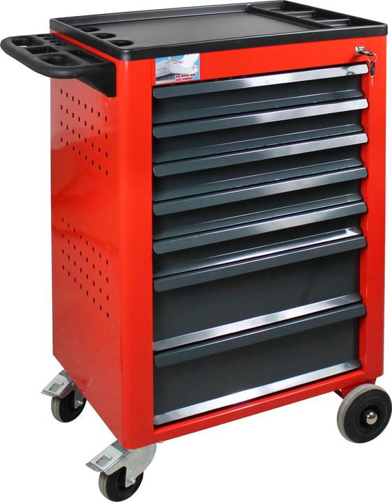 Image du produit ADB Basic Servante d'atelier rouge 7 tiroirs (1 x)