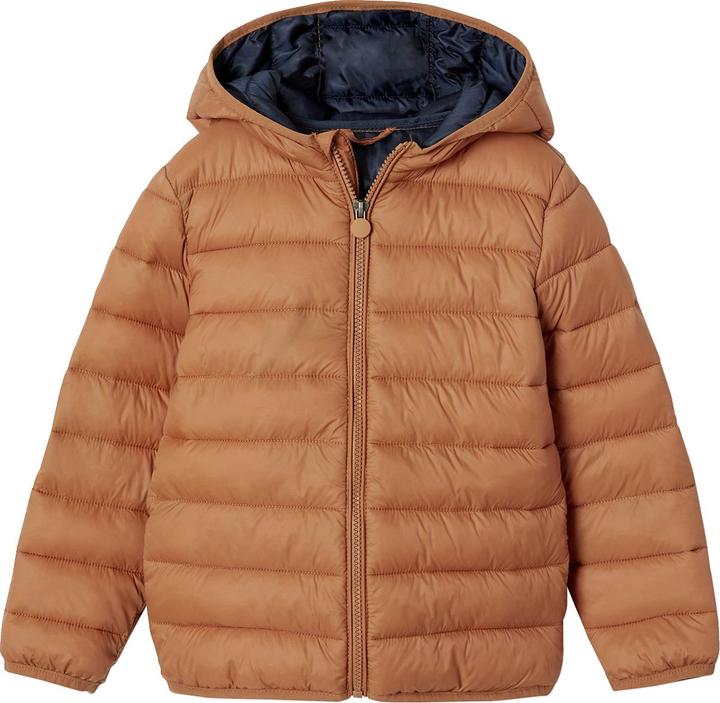 Vertbaudet Jungen Light-Steppjacke mit Kapuze und Recycling-Polyester
