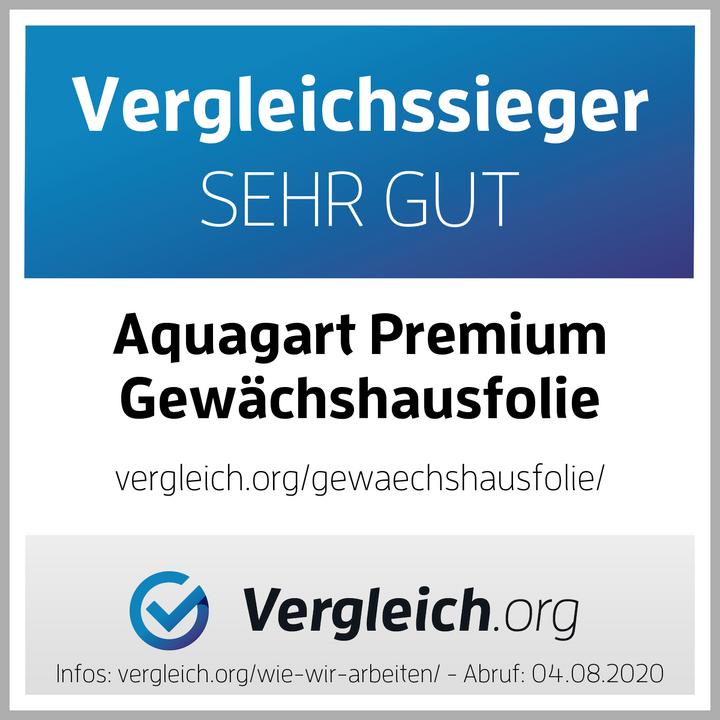 Etichetta energetica Aquagart 18m Gartenfolie Gewächshausfolie UV 5 Frühbeetfolie Treibhausfolie 4m breit