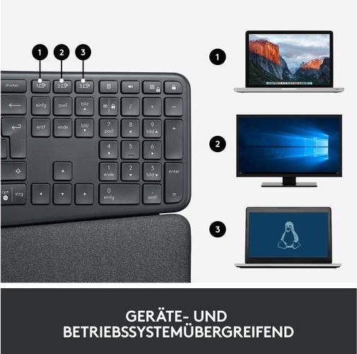 Produktbild Logitech Ergo K860 (CH, Kabellos)