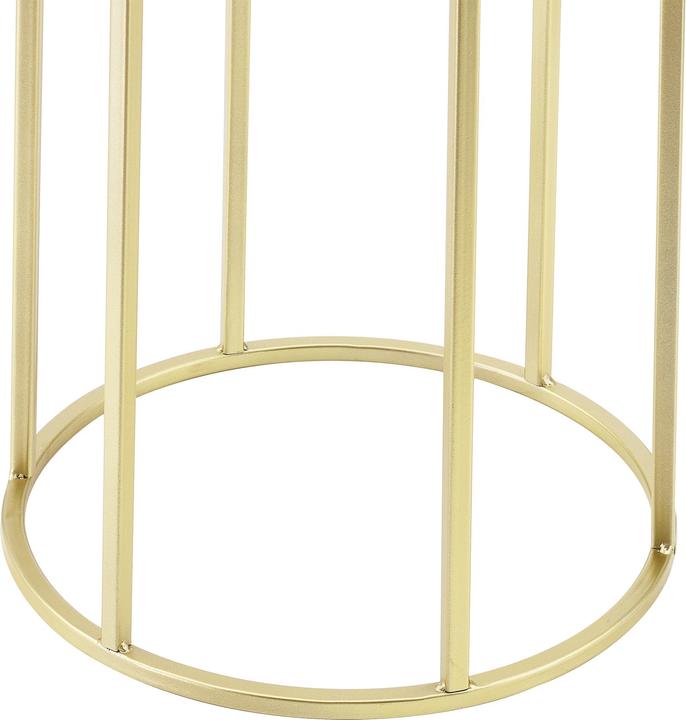 Produktbild En.Casa Blumentopf Ständer Macon 2-tlg. Schwarz-Goldfarben