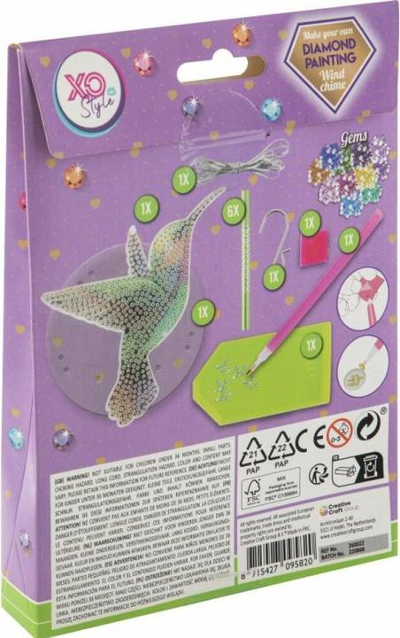 Actual product image Grafix Diamond painting wind chime animal