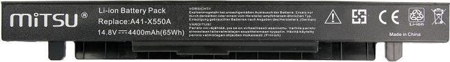 Image du produit Mitsu BATTERY BC/AS-X550H (ASUS 4400 MAH 65 WH) - Batterie - Batterie - Batterie (8 cellules, 4400 mAh)