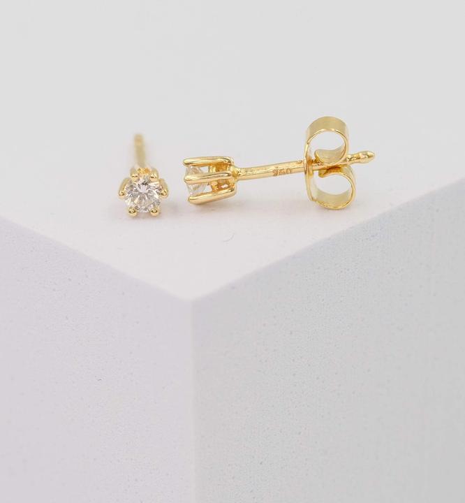 Image du produit Muau Boucles d'oreilles monture 6 poignées (Or jaune 750/18K)