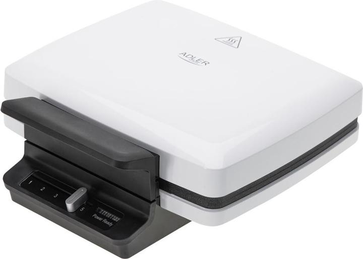 Image du produit Adler Gaufrier Toster | AD 3085 | 1200 W | Nombre de pâtes 2 | Gaufre | Blanc (Prise UE)