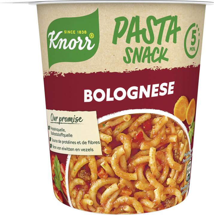 Knorr Pasta Snack Bolognese cup, Italian delight with pasta, prepared in 5 minutes (82 g)
