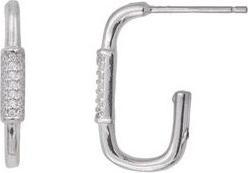 Passion Creolen Silber Rhodiniert - Zirkonia (MAT BIJOU)