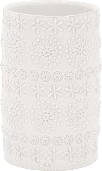 Immagine prodotto spirella Rilievo tazza spazzolino da denti bianco, porcellana (7 x 11,5 cm)