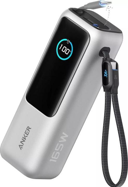 Actual product image Anker 165W, 3 x USB-C, 1 x USB-A Power Bank Silver