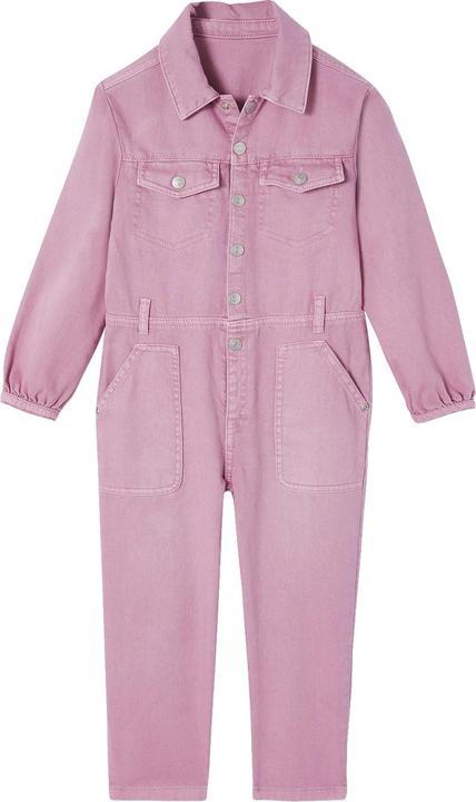 Actual product image Vertbaudet Girls' jumpsuit with long legs, garment dyed (146)
