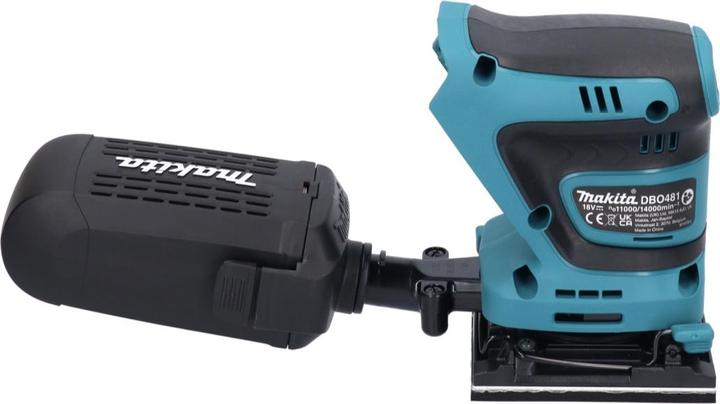 Actual product image Makita DBO481G1 Cordless Finishing Sander 112 x 102mm 18V + 1x Battery 6.0Ah - without Charger (Sander)
