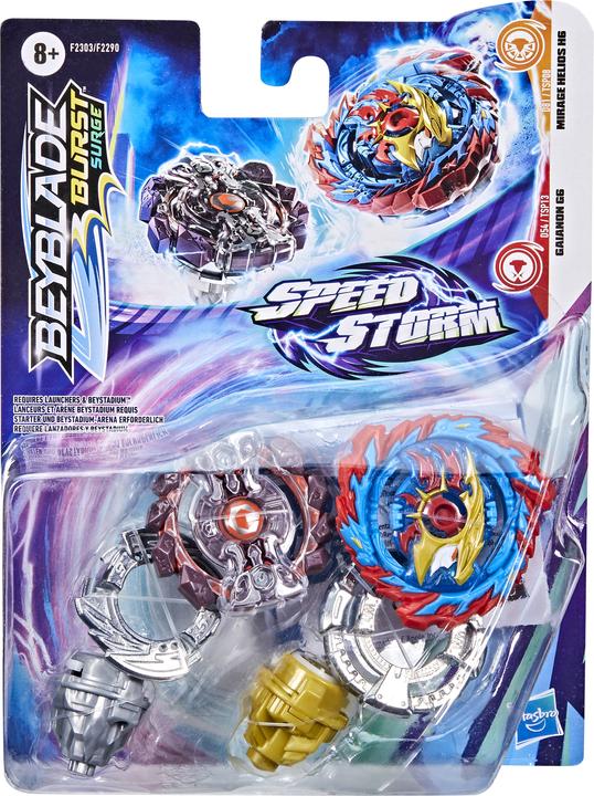 Image du produit Hasbro eyblade Burst Surge Speedstorm Mirage Helios H6 et Gaianon G6 (Anglais, Français, Allemand, Italien)